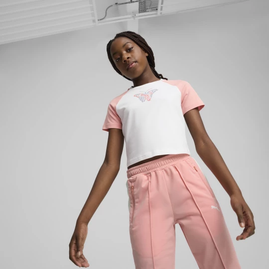 Foto del prodotto PUMA T-shirt BUTTERFLY VIBE per ragazzi, Abbigliamento, Bianco biały