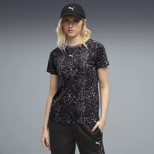 Foto del prodotto PUMA T-shirt con grafica animalier da donna, Abbigliamento, Grigio Gray
