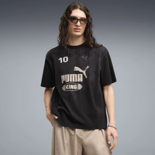 Foto del prodotto PUMA T-shirt con grafica KING dal taglio morbido da uomo, Abbigliamento, Nero czarny