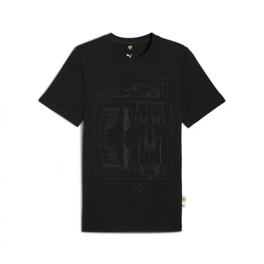 Foto del prodotto PUMA T-shirt con grafica Scuderia Ferrari Sportswear da uomo, Accessori, Nero czarny
