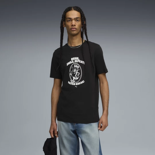 Foto del prodotto PUMA T-shirt con grafica Water Break da uomo, Abbigliamento, Nero czarny