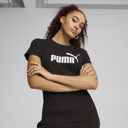 Foto del prodotto PUMA T-shirt con logo ESS No. 1 da donna, Abbigliamento, Bianco White