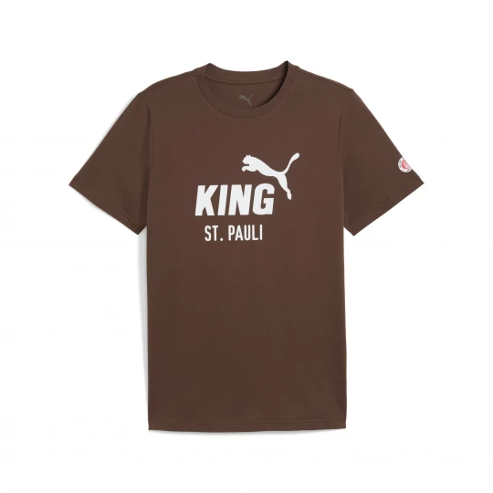 Foto del prodotto PUMA T-shirt con logo FC St. Pauli KING da uomo, Accessori, Marrone brązowy