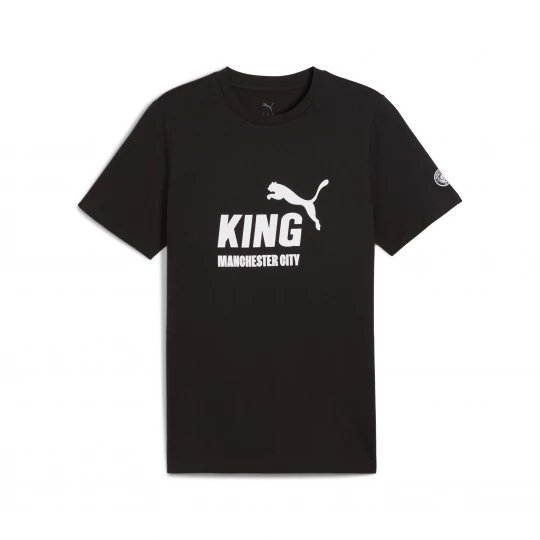 Foto del prodotto PUMA T-shirt con logo Manchester City KING da uomo, Accessori, Nero czarny