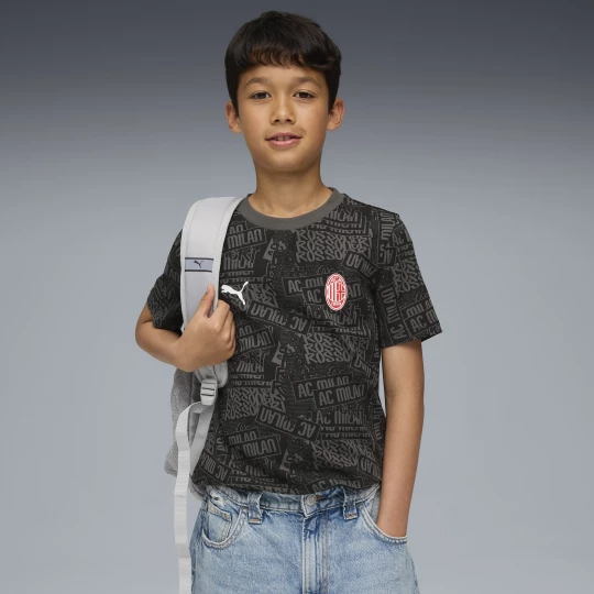 Foto del prodotto PUMA T-shirt con stampa integrale AC Milan FtblCulture per ragazzi, Abbigliamento, Nero czarny
