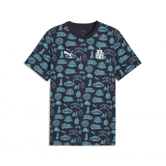 Foto del prodotto PUMA T-shirt con stampa integrale Olympique de Marseille FtblCulture da uomo, Accessori, Blu niebieski