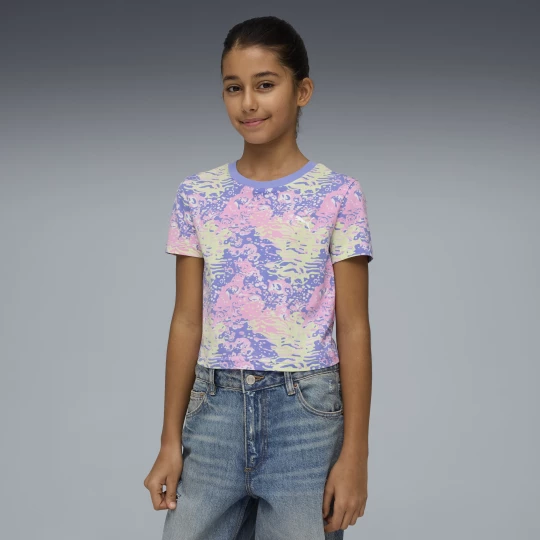 Foto del prodotto PUMA T-shirt con stampa per ragazzi, Abbigliamento, Viola purpurowy