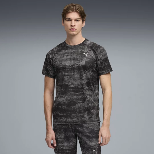 Foto del prodotto PUMA T-shirt con stampa Run Velocity da uomo, Abbigliamento, Nero czarny
