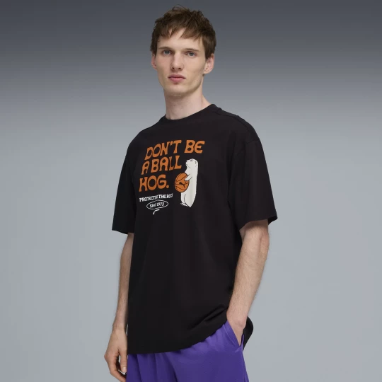 Foto del prodotto PUMA T-shirt da basket Junior Varsity II dal taglio morbido da uomo, Abbigliamento, Nero czarny