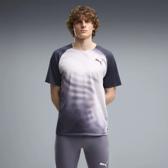 Foto del prodotto PUMA T-shirt da running con grafica Lightspeed da uomo, Abbigliamento, Grigio Gray