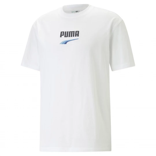Foto del prodotto PUMA T-shirt DOWNTOWN Logo da uomo, Abbigliamento, Bianco biały