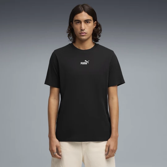Foto del prodotto PUMA T-shirt Essentials con logo piccolo N. 1 da uomo, Abbigliamento, Nero czarny