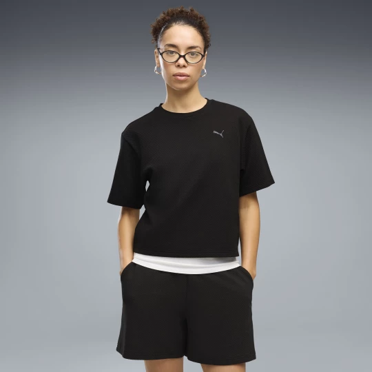 Foto del prodotto PUMA T-shirt Essentials Elevated dal taglio morbido da donna, Abbigliamento, Nero czarny