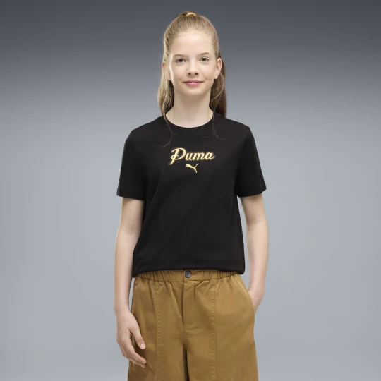 Foto del prodotto PUMA T-shirt Essentials Script Glitter per ragazzi, Accessori, Nero czarny