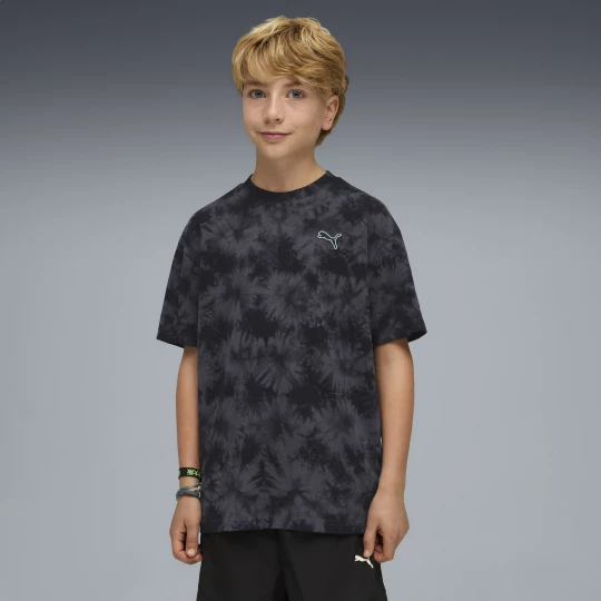 Foto del prodotto PUMA T-shirt Essentials Tie-Dye dal taglio morbido per ragazzi, Abbigliamento, Nero czarny