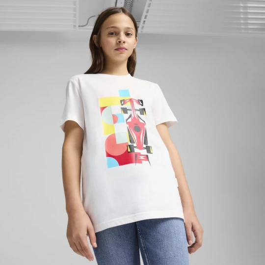 Foto del prodotto PUMA T-shirt grafica Scuderia Ferrari HP Race da uomo, Abbigliamento, Bianco biały
