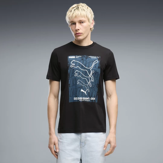 Foto del prodotto PUMA T-shirt Graphics Box da uomo, Accessori, Nero czarny