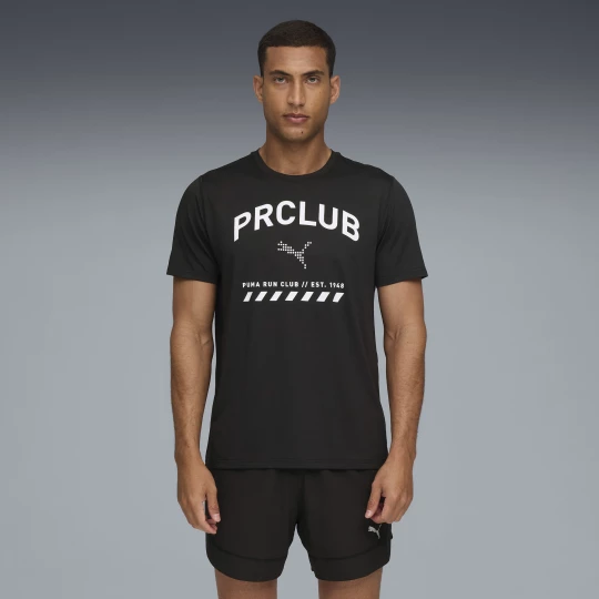 Foto del prodotto PUMA T-shirt in mesh con grafica RUN CLUB da uomo, Abbigliamento, Nero czarny