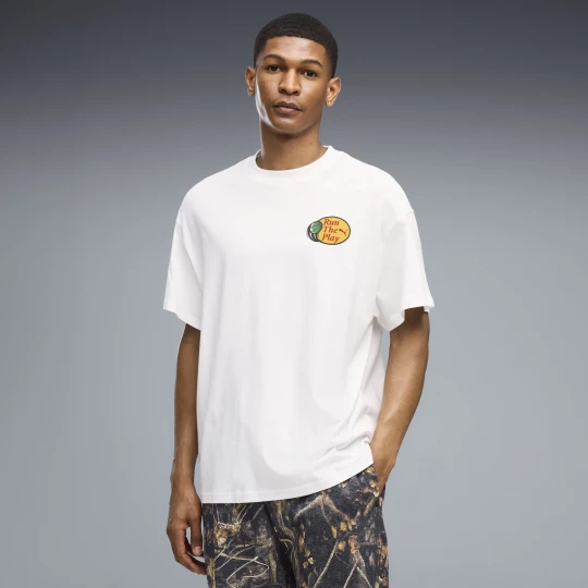 Foto del prodotto PUMA T-shirt oversize Dylan Wildcat da uomo, Abbigliamento, Bianco biały