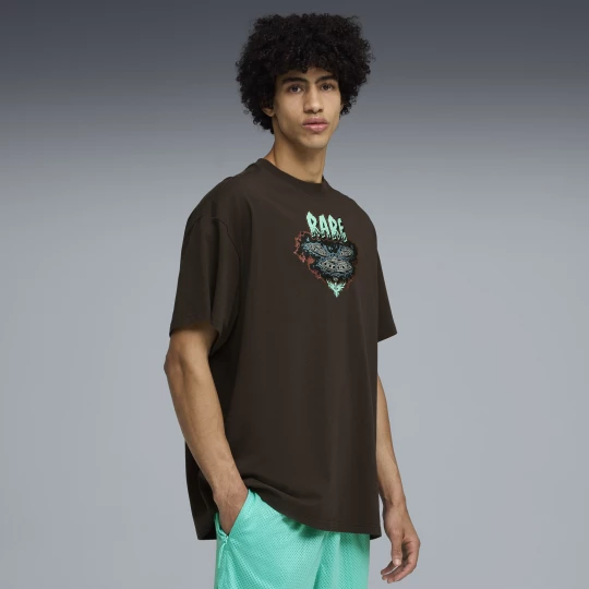 Foto del prodotto PUMA T-shirt oversize Melo World da uomo, Accessori, Nero czarny