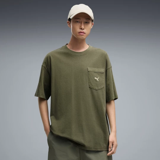 Foto del prodotto PUMA T-shirt oversize Select Essentials da uomo, Abbigliamento, Verde zielony