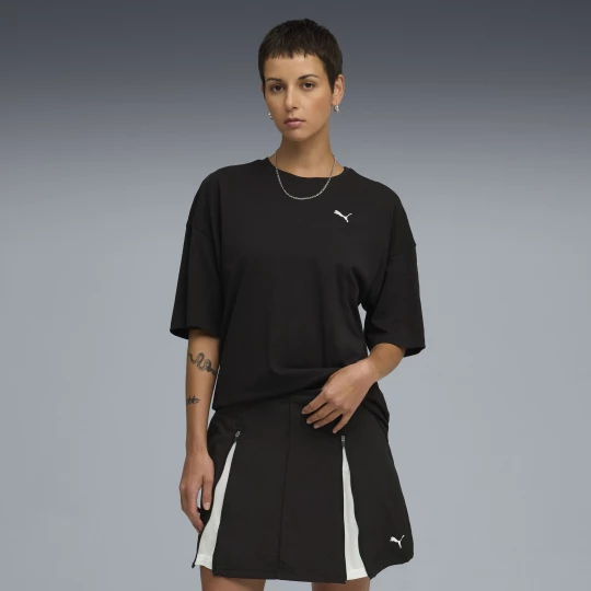 Foto del prodotto PUMA T-shirt oversize Wardrobe Essentials da donna, Abbigliamento, Nero czarny