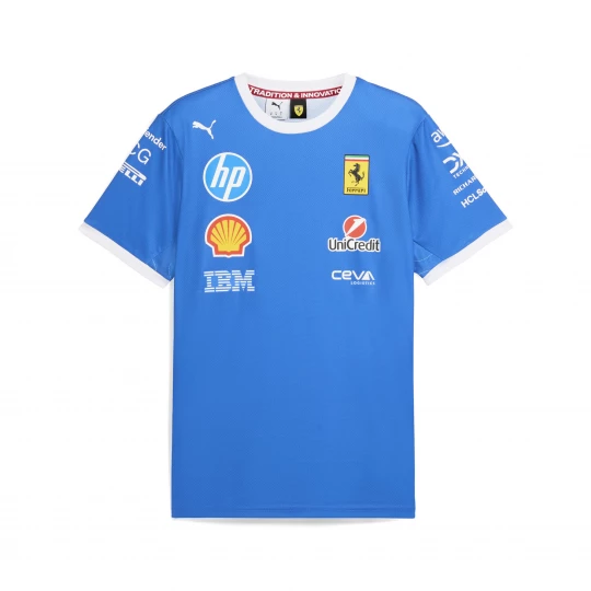 Foto del prodotto PUMA T-shirt Scuderia Ferrari HP Team Monza da uomo, Accessori, Blu niebieski