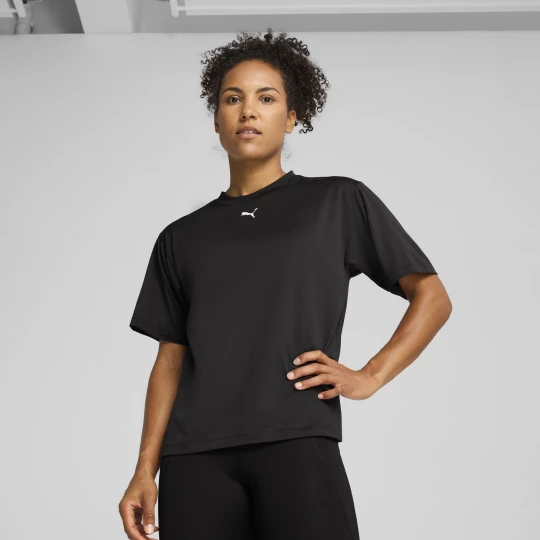 Foto del prodotto PUMA T-shirt Train All Day Essentials dal taglio morbido da donna, Abbigliamento, Nero czarny