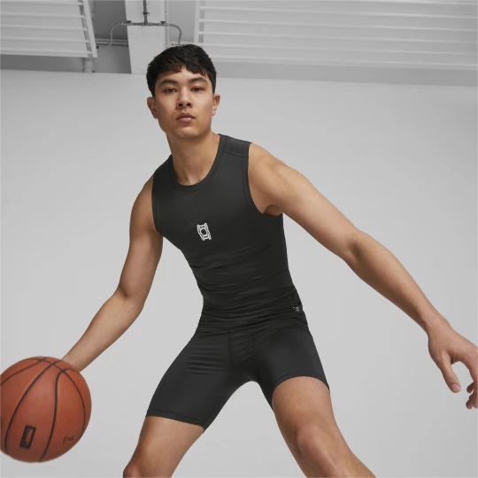 Foto del prodotto PUMA Top da basket senza maniche Hoops Team da uomo, Abbigliamento, Nero czarny