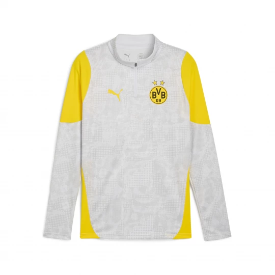 Foto del prodotto PUMA Top da training con zip corta Borussia Dortmund da uomo, Accessori, Grigio Gray