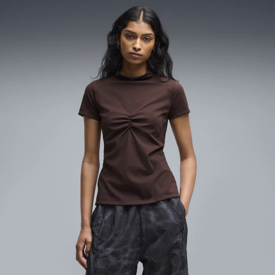 Foto del prodotto PUMA Top slim CLRT da donna, Abbigliamento, Marrone brązowy