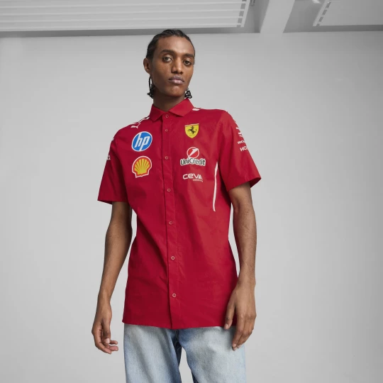 Foto del prodotto PUMA Top Team Scuderia Ferrari HP 2025 da uomo, Abbigliamento, Rosso czerwony