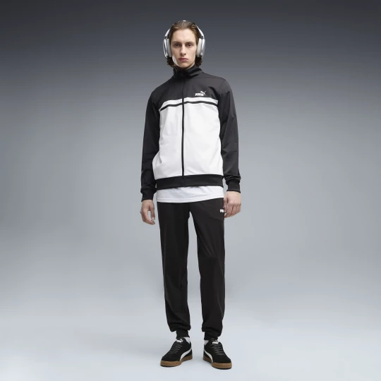 Foto del prodotto PUMA Tuta a blocchi di colore da uomo, Abbigliamento, Nero