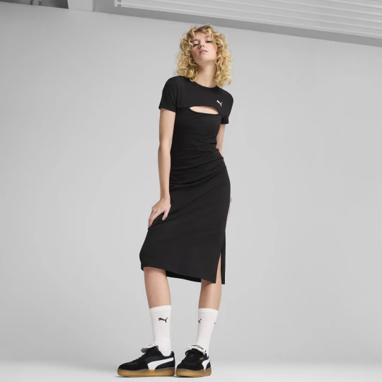 Foto del prodotto PUMA Vestito midi con cut-out WARDROBE ESS da donna, Abbigliamento, Nero czarny
