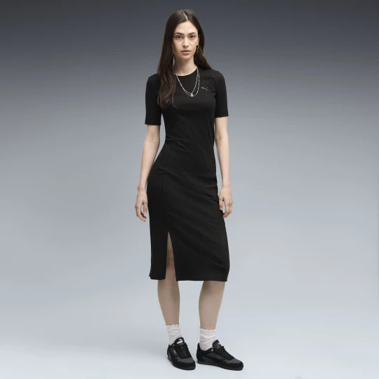 Foto del prodotto PUMA Vestito slim a coste HER da donna, Abbigliamento, Nero czarny