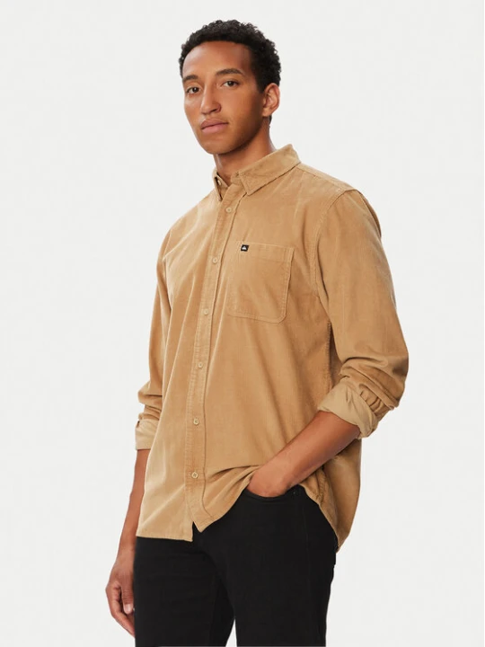 Foto del prodotto Quiksilver Camicia Smoke Trail Cord EQYWT04692 Marrone chiaro Regular Fit