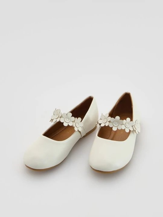 Foto del prodotto Reserved - Ballerine con decorazione floreale - bianco