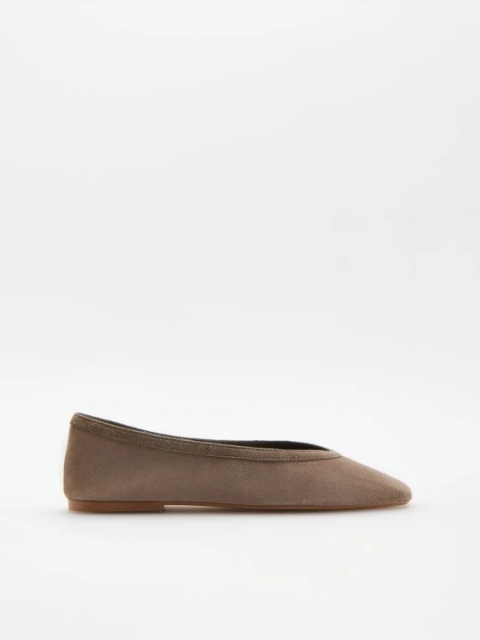 Foto del prodotto Reserved - Ballerine in pelle scamosciata - beige