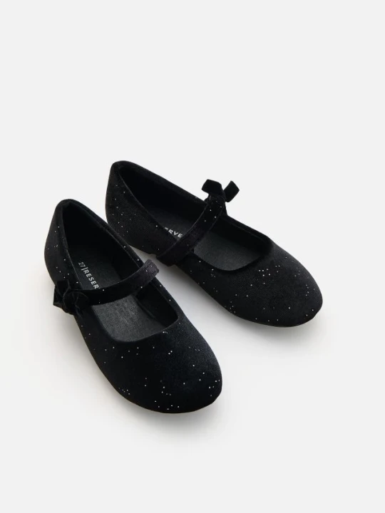 Foto del prodotto Reserved - Ballerine in velluto con glitter - nero