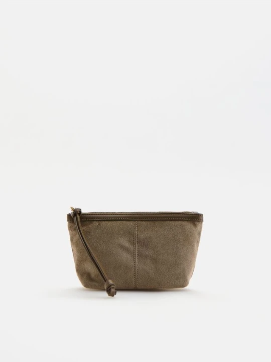 Foto del prodotto Reserved - Beauty case in simil camoscio - beige