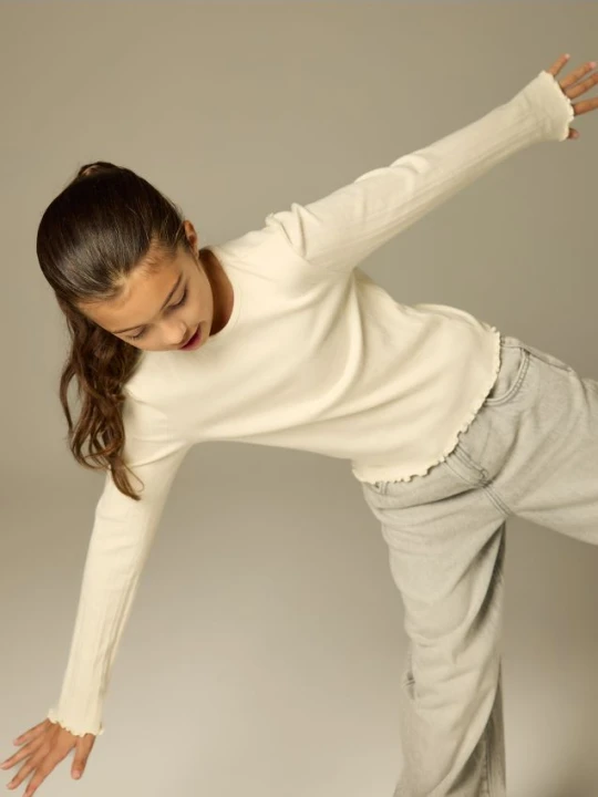 Foto del prodotto Reserved - Blusa a costine - panna