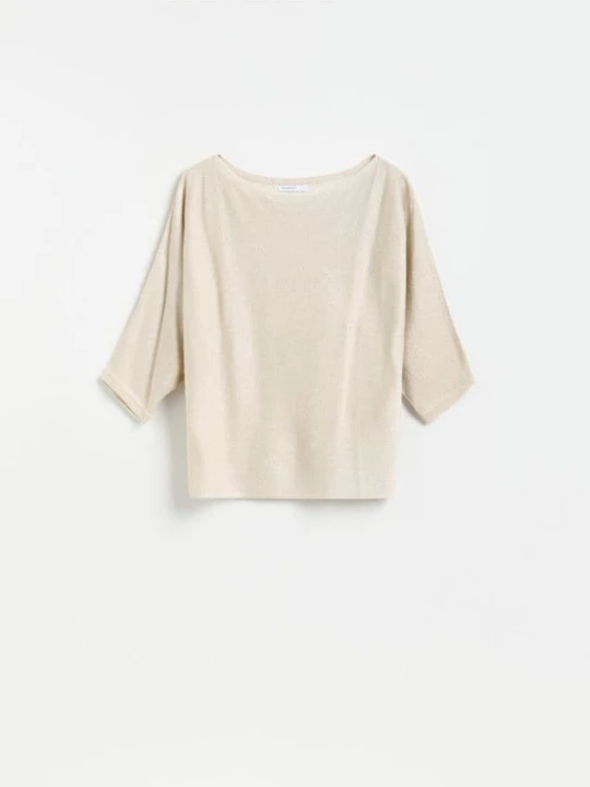 Foto del prodotto Reserved - Blusa con filo metallizzato - oro