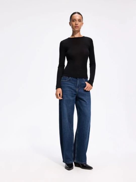 Foto del prodotto Reserved - Blusa con lyocell E lana - nero