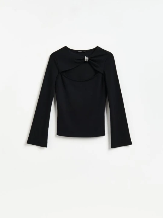 Foto del prodotto Reserved - Blusa con modal - nero