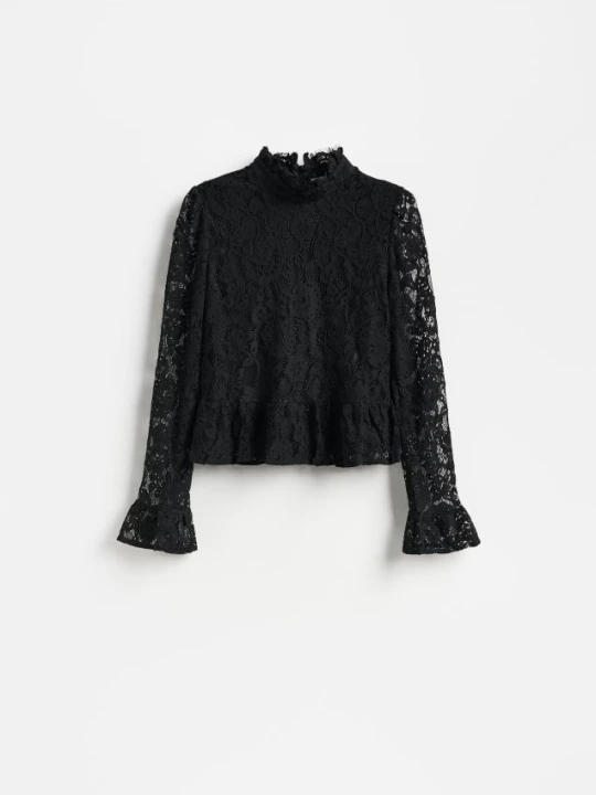 Foto del prodotto Reserved - Blusa in misto cotone - nero
