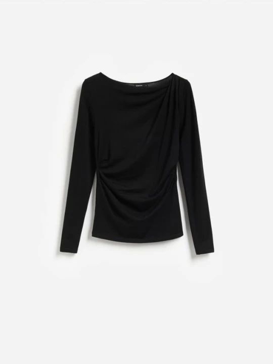Foto del prodotto Reserved - Blusa in misto lyocell - nero