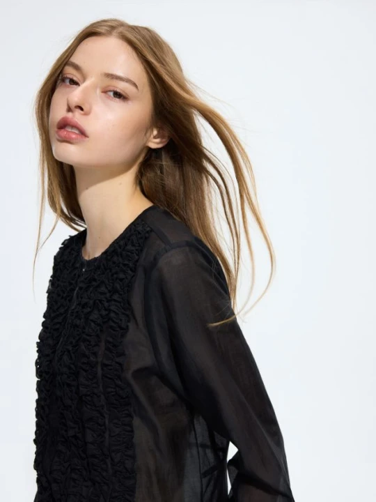 Foto del prodotto Reserved - Blusa in misto lyocell - nero
