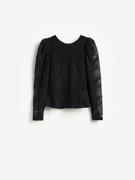 Foto del prodotto Reserved - Blusa in pizzo - nero