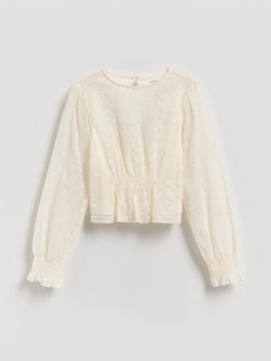 Foto del prodotto Reserved - Blusa in pizzo - panna