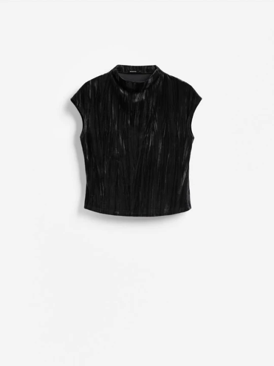 Foto del prodotto Reserved - Blusa in velour - nero